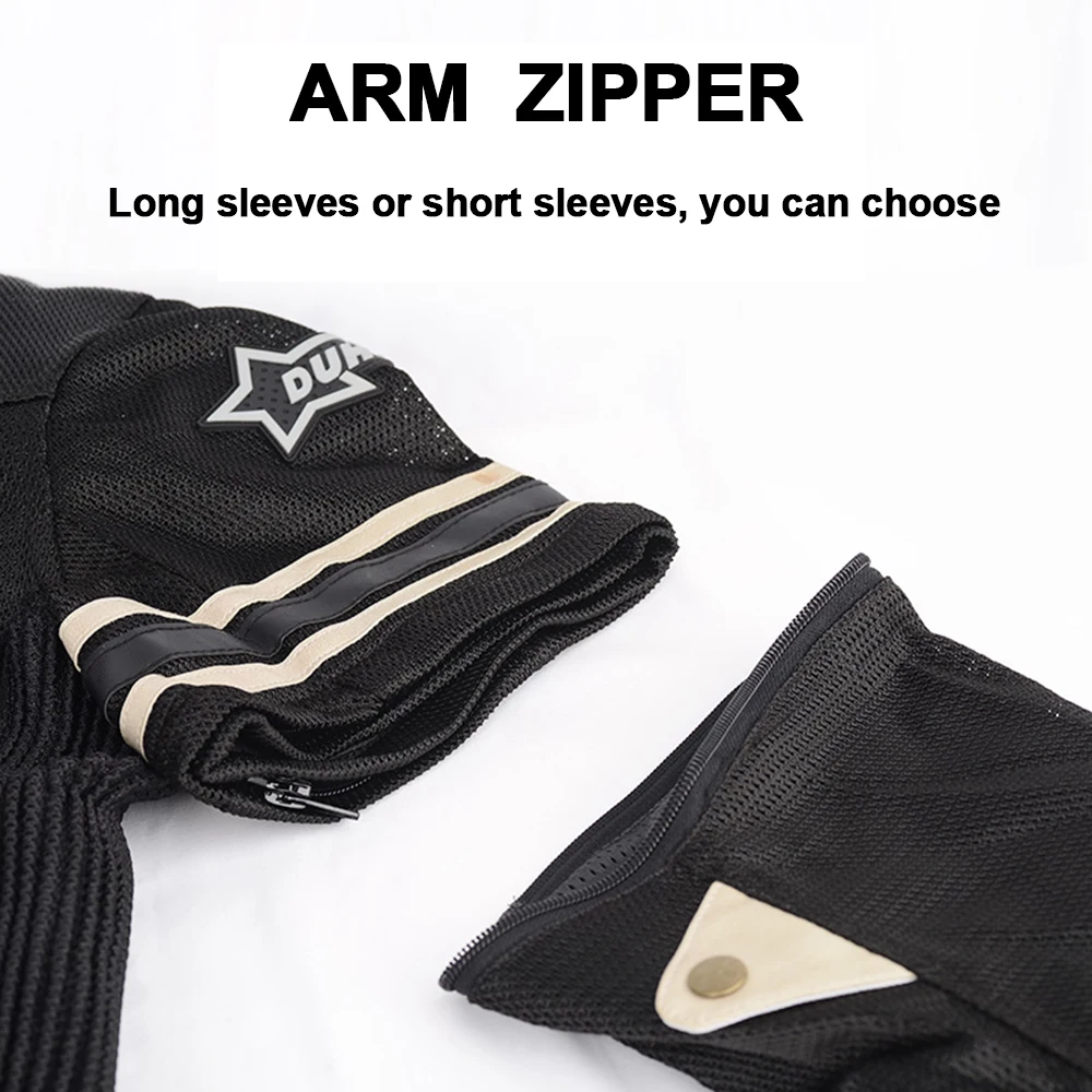 Chaqueta de Moto DUHAN Unisex – Verano, Transpirable y con Protección Vintage - Image 6