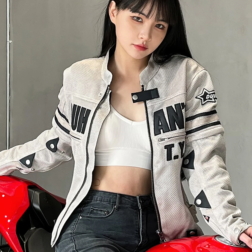 Chaqueta de Moto DUHAN Unisex – Verano, Transpirable y con Protección Vintage - Image 2