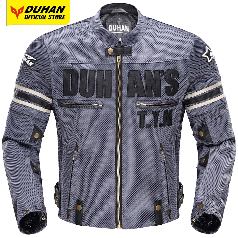 Chaqueta de Moto DUHAN Unisex – Verano, Transpirable y con Protección Vintage - Image 8